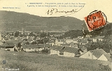 Remiremont. - Vue générale, prise du pied du Fort du Parmont. - A gauche, la forêt du Fossard (760m) - A droite, le Saint-Mont (667m)